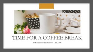 Infographic Coffee Break Elegant Black and White PolkaDot Tea Set white background My Persuasive Presentations