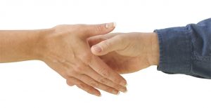 shaking hands in agreement on price and fees