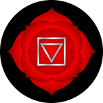 Red root chakra by Peter Lomas