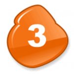 the number 3 on an orange background for AI Starter Kit
