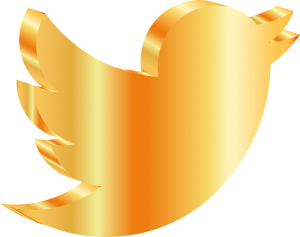 gold icon for social media app Twitter