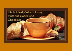 coffee and chocolate greeting card