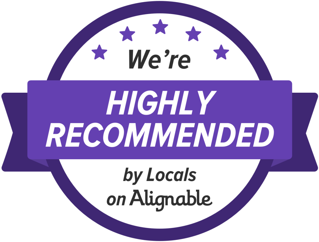 We're highly recommended by Locals on Alignable