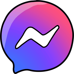 The Messenger icon as a way to Contact Me