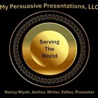 Gold globe on a black background symbolizing that My Persuasive Presentations, LLC serves the world via the internet.