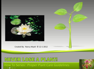 Never Lose Another Plant